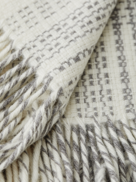 MANTA ALPACA-LANA MERINO GRIS PLATA