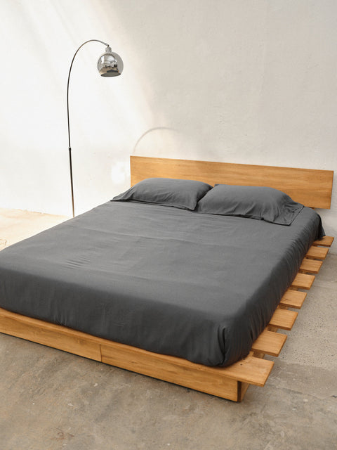 SÁBANA AJUSTABLE + FUNDA DE ALMOHADA DE BAMBÚ 400 HILOS
