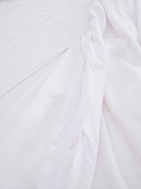 FUNDA DE EDREDÓN DE BAMBÚ BLANCO 400 HILOS