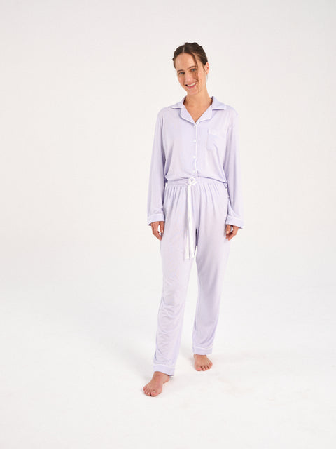 PIJAMA MARIANA LILA CLARO