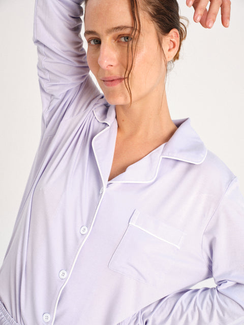 PIJAMA MARIANA LILA CLARO